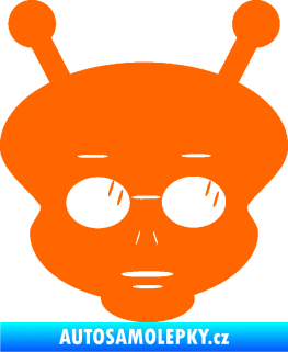 Samolepka UFO 007 pravá Fluorescentní oranžová