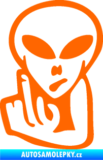 Samolepka UFO 008 levá Fluorescentní oranžová