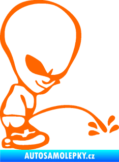 Samolepka Ufoun čůrá pravá Fluorescentní oranžová