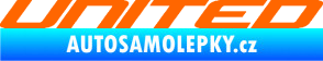 Samolepka United nápis Fluorescentní oranžová