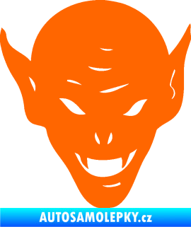 Samolepka Upír 002 pravá Fluorescentní oranžová