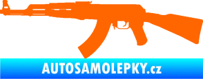 Samolepka Útočná puška AK 47 levá Fluorescentní oranžová