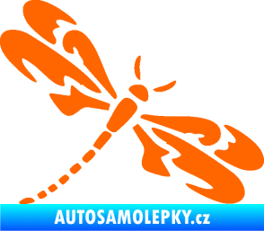 Samolepka Vážka 001 pravá Fluorescentní oranžová