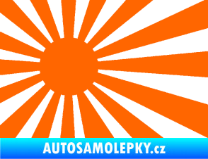 Samolepka Vlajka Japonsko 002 levá JDM Fluorescentní oranžová
