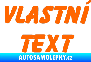 Samolepka Vlastní text - Bassoon Fluorescentní oranžová