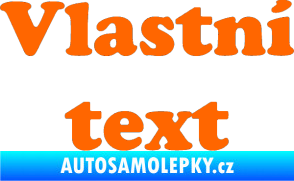 Samolepka Vlastní text - Cooper Black Fluorescentní oranžová