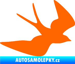 Samolepka Vlaštovka 001 pravá Fluorescentní oranžová