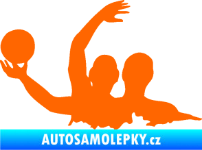 Samolepka Vodní pólo 001 levá Fluorescentní oranžová