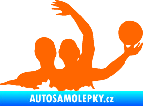 Samolepka Vodní pólo 001 pravá Fluorescentní oranžová