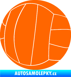 Samolepka Volejbalový míč 003 Fluorescentní oranžová