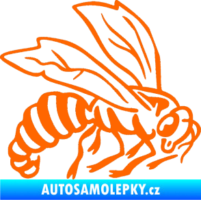 Samolepka Vosa 003 pravá Fluorescentní oranžová