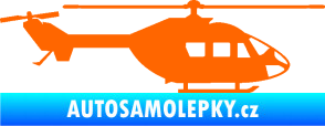 Samolepka Vrtulník 001 pravá helikoptéra Fluorescentní oranžová
