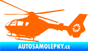 Samolepka Vrtulník 006 levá helikoptéra Fluorescentní oranžová