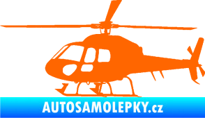 Samolepka Vrtulník 007 levá helikoptéra Fluorescentní oranžová
