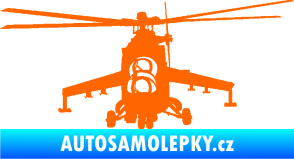 Samolepka Vrtulník 009 levá helikoptéra Fluorescentní oranžová