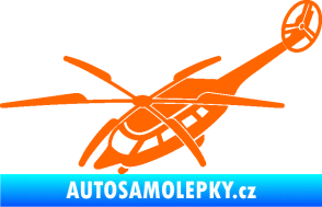 Samolepka Vrtulník 011 levá helikoptéra Fluorescentní oranžová