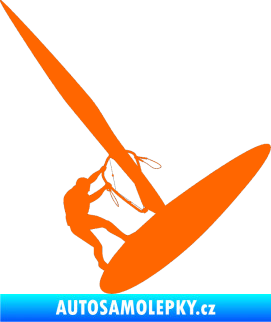 Samolepka Windsurfing 002 pravá Fluorescentní oranžová