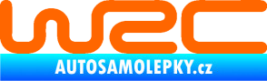 Samolepka WRC nápis Fluorescentní oranžová