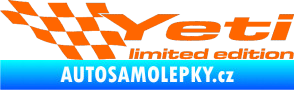 Samolepka Yeti limited edition levá Fluorescentní oranžová