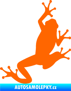 Samolepka Žába 004 pravá Fluorescentní oranžová