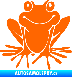 Samolepka Žába 008 pravá Fluorescentní oranžová
