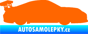 Samolepka Závodní auto 001 pravá Fluorescentní oranžová