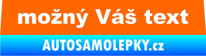 Samolepka Zetor - přední Fluorescentní oranžová