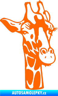 Samolepka Žirafa 001 pravá Fluorescentní oranžová