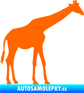 Samolepka Žirafa 002 pravá Fluorescentní oranžová