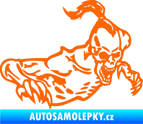 Samolepka Zombík pravá Fluorescentní oranžová