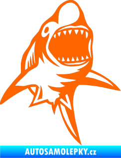 Samolepka Žralok 011 pravá Fluorescentní oranžová