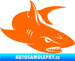 Samolepka Žralok 012 pravá Fluorescentní oranžová