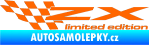 Samolepka ZX limited edition levá Fluorescentní oranžová