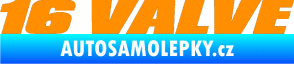 Samolepka 16 Valve oranžová
