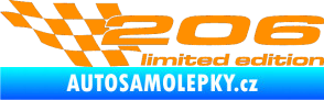 Samolepka 206 limited edition levá oranžová