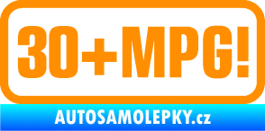 Samolepka 30 + MPG oranžová