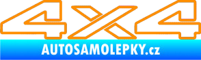 Samolepka 4x4 varianta 003 oranžová