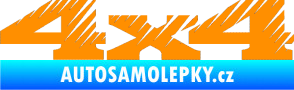Samolepka 4x4 varianta 012 oranžová
