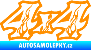 Samolepka 4x4 varianta 021 oranžová
