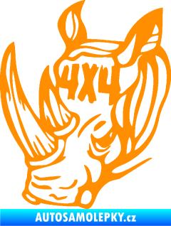 Samolepka 4x4 varianta 024 nosorožec oranžová