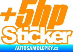 Samolepka + 5hp sticker 001 oranžová