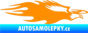 Samolepka Animal flames 030 pravá orel oranžová