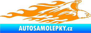 Samolepka Animal flames 052 pravá orel oranžová