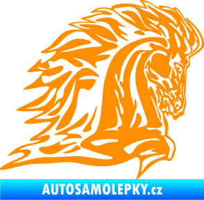 Samolepka Animal flames 101 pravá kůň oranžová