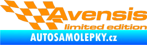 Samolepka Avensis limited edition levá oranžová