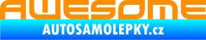 Samolepka Awesome oranžová