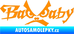 Samolepka Bad Baby oranžová