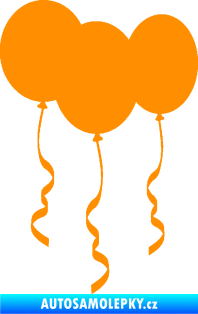 Samolepka Balonky oranžová