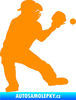 Samolepka Baseball 007 pravá oranžová
