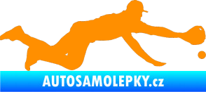 Samolepka Baseball 015 pravá oranžová